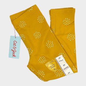 Girls Leggings Yellow Cat & Jack Size 3T